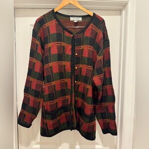 Kobe sweater cardigan sz 2X gold buttons